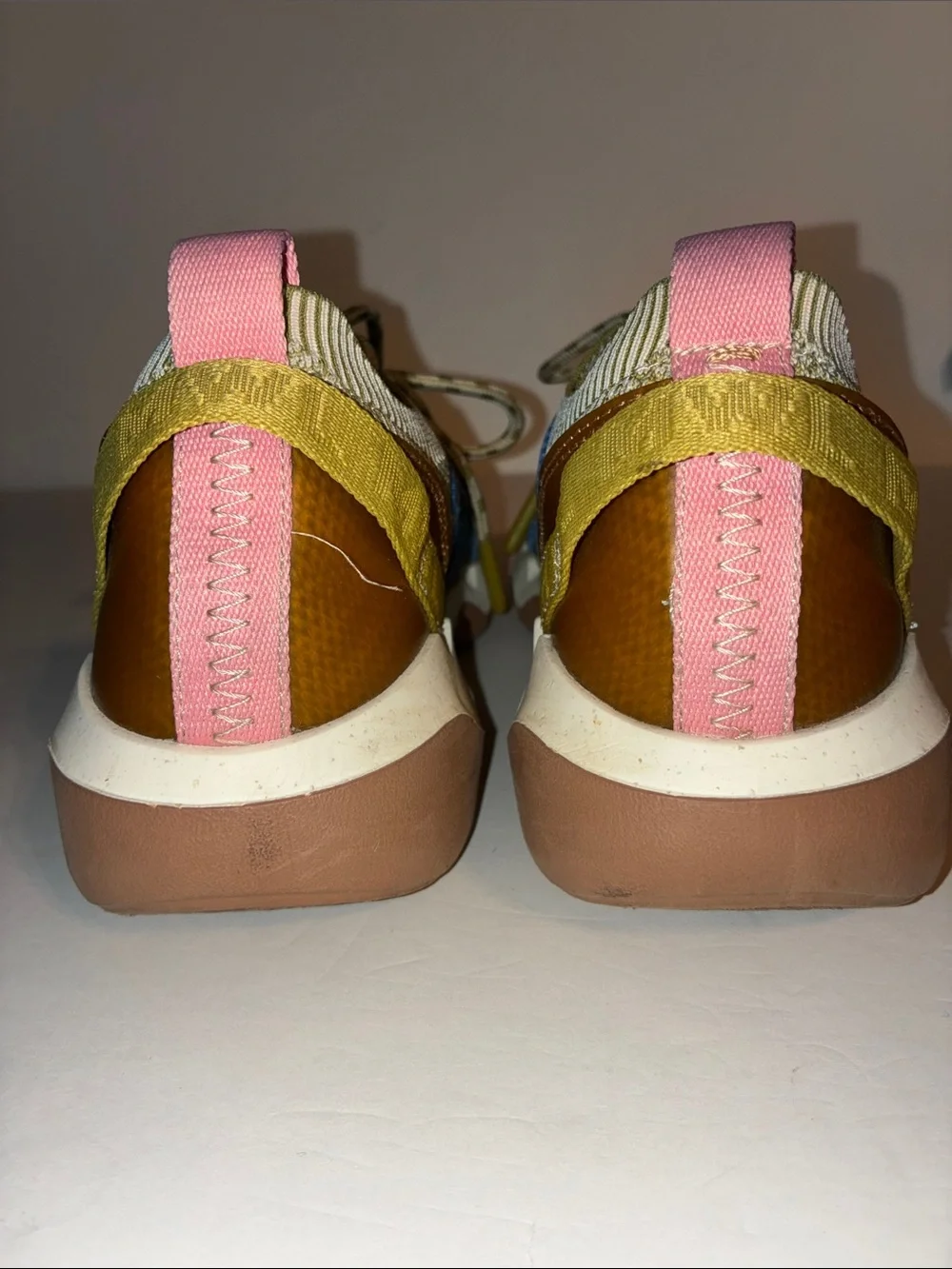 Madewell Sneakers, Women’s size 9/Men’s size 7.5, Moss Green, Blue, Pink